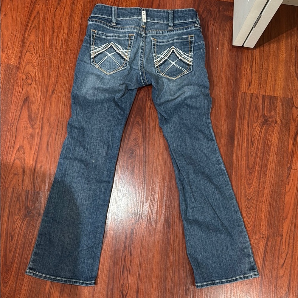Ariat Blue Boot Cut Jeans Classic Style - Picture 3 of 3